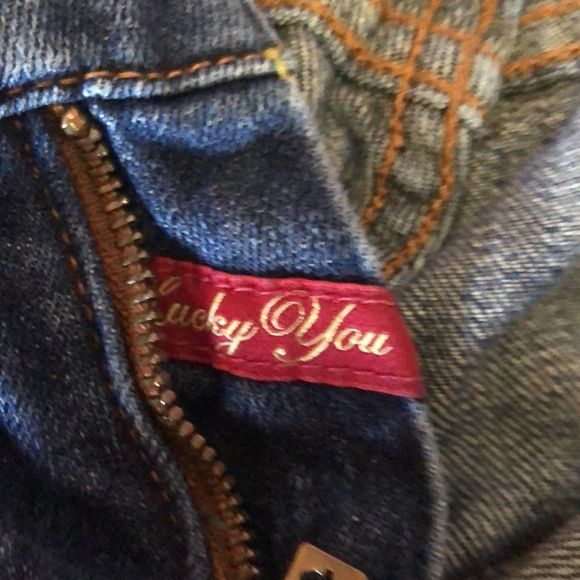 Lucky Brand jeans waist 28 size 6/boot cut red label/Lucky You at zipper - Picture 3 of 13